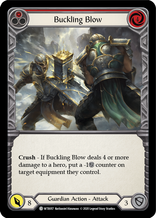 Buckling Blow (Red) [WTR057] Unlimited Edition Rainbow Foil