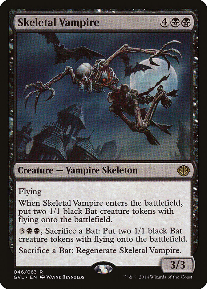 Skeletal Vampire (Garruk vs. Liliana) [Duel Decks Anthology]