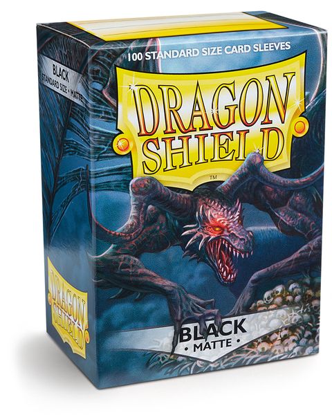 Dragon Shield 100ct Matte Deck Sleeves - Black