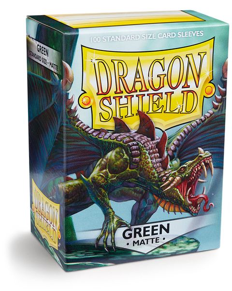 Dragon Shield 100ct Matte Deck Sleeves - Green