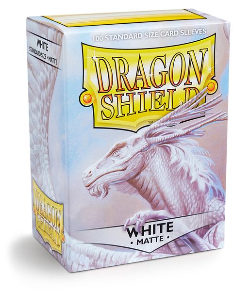 Dragon Shield 100ct Matte Deck Sleeves - White