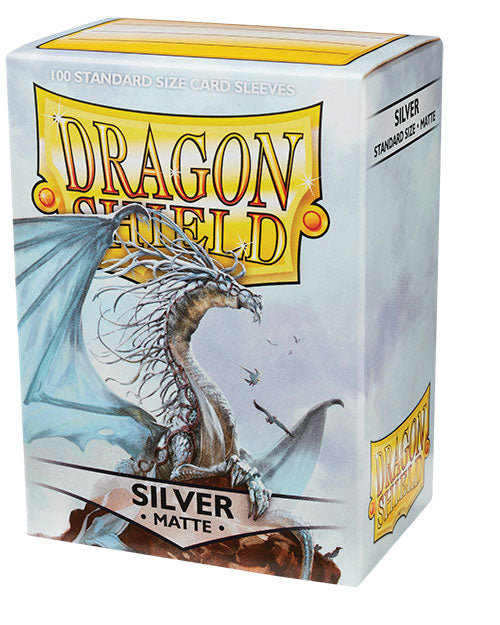 Dragon Shield 100ct Matte Deck Sleeves - Silver