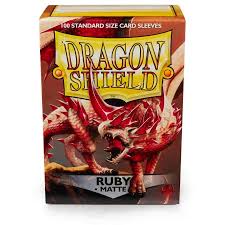 Dragon Shield 100ct Matte Deck Sleeves - Ruby
