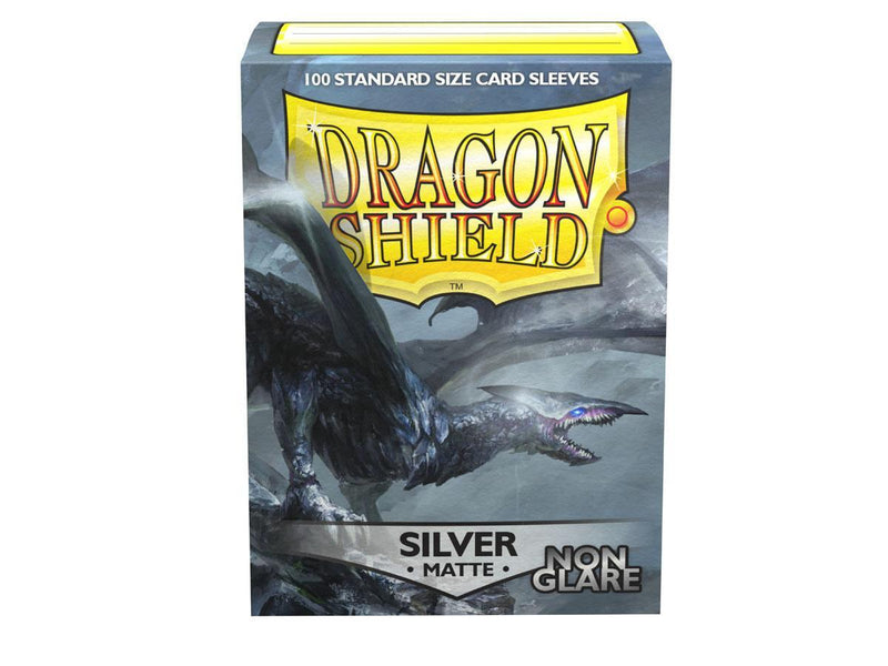 Dragon Shield Non-Glare Sleeve - Silver ‘Argentia’ 100ct