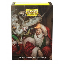 Dragon Shield 100 Count Box Brushed Art Sleeve Christmas 2021