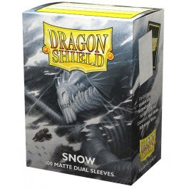 Dragon Shield 100ct Matte Duel Deck Sleeves - Snow