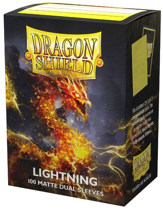 Dragon Shield 100ct Matte Duel Deck Sleeves - Lightning