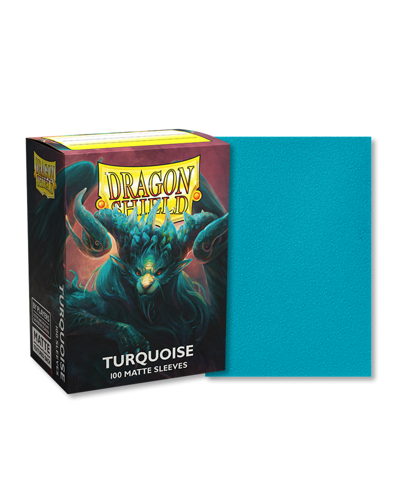 Dragon Shield 100ct Matte Deck Sleeves - Turquoise