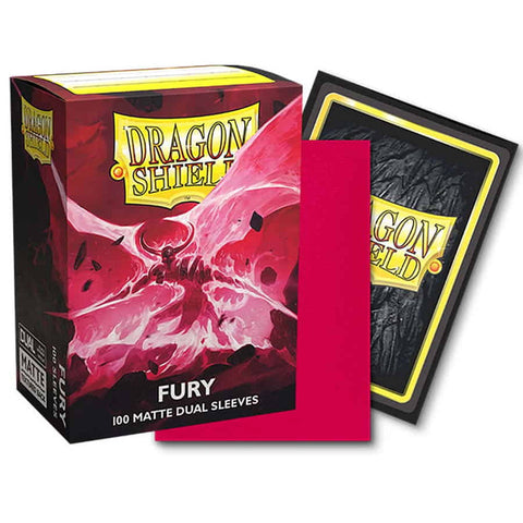 Dragon Shield 100ct Matte Duel Deck Sleeves - Fury