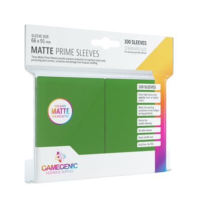 Gamegenic Prime Card Sleeves 100 ct - Green
