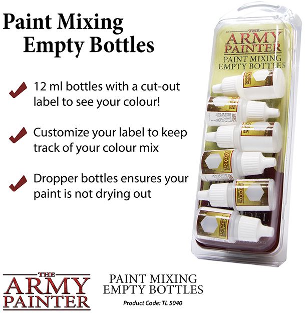Army Painter Empty Mixing Bottles