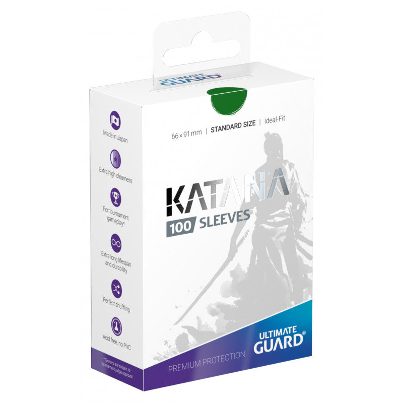Ultimate Guard Katana Standard Sleeves 100-ct - Green