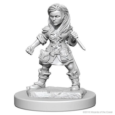 D&D Halfling Female Rogue Unpainted Miniature