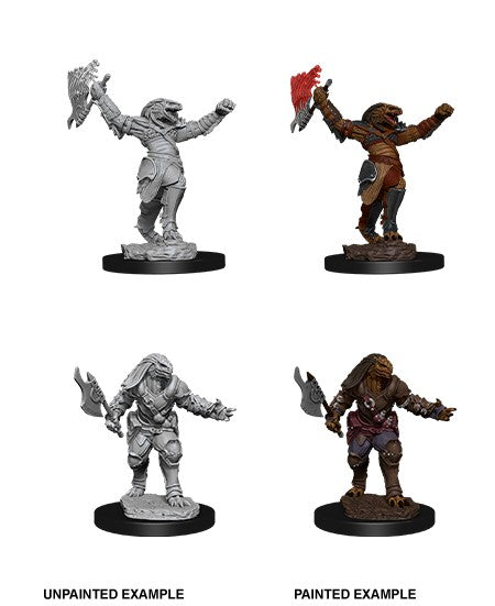 D&D Dragonborn Female Fighter Unpainted Miniature