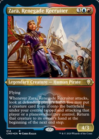 Zara, Renegade Recruiter (Foil Etched) [Commander Legends]
