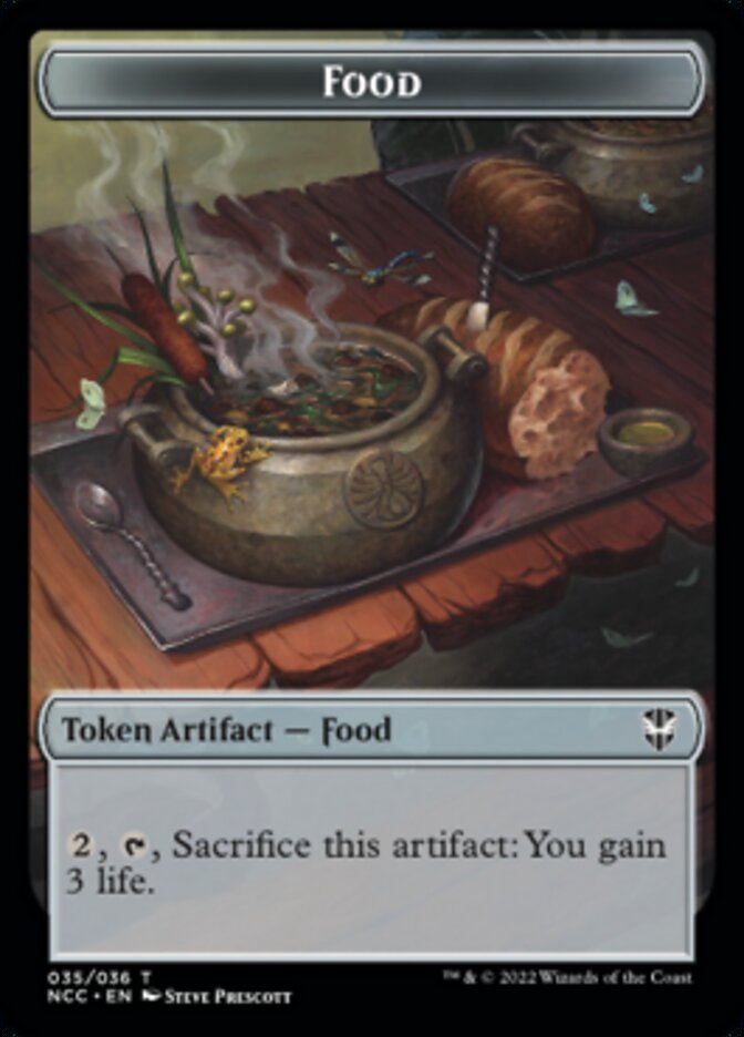 Food // Citizen Double-sided Token [Streets of New Capenna Commander Tokens]