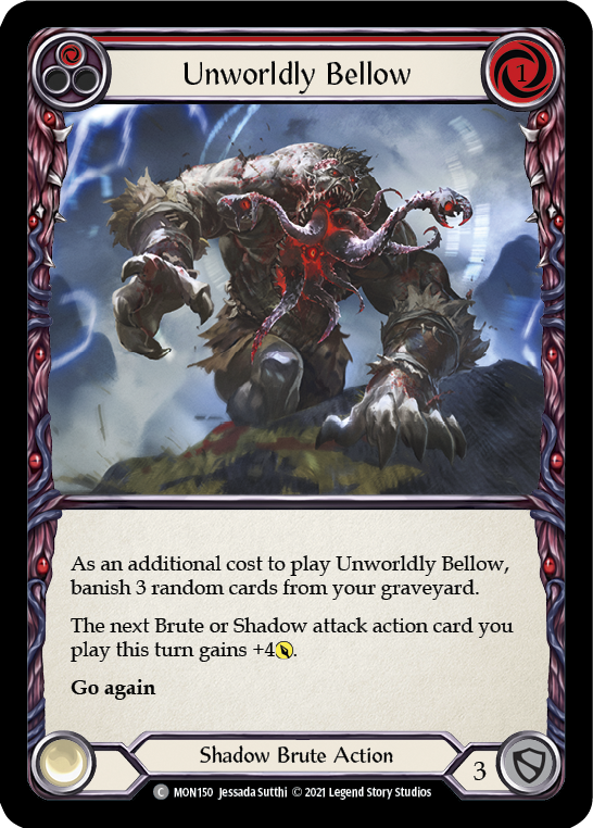 Unworldly Bellow (Red) [MON150] 1st Edition Normal