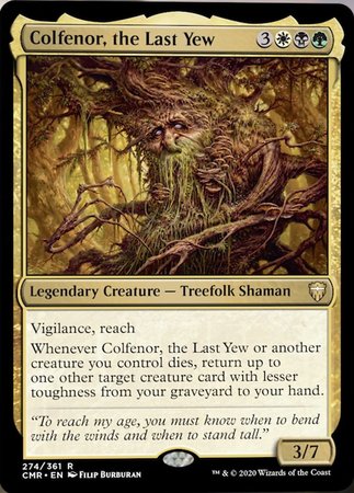 Colfenor, the Last Yew [Commander Legends]