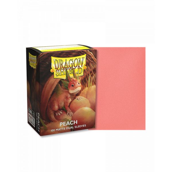 Dragon Shield 100ct Matte Duel Deck Sleeves - Peach