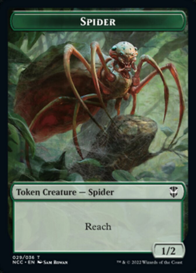 Treefolk // Spider Double-sided Token [Streets of New Capenna Commander Tokens]