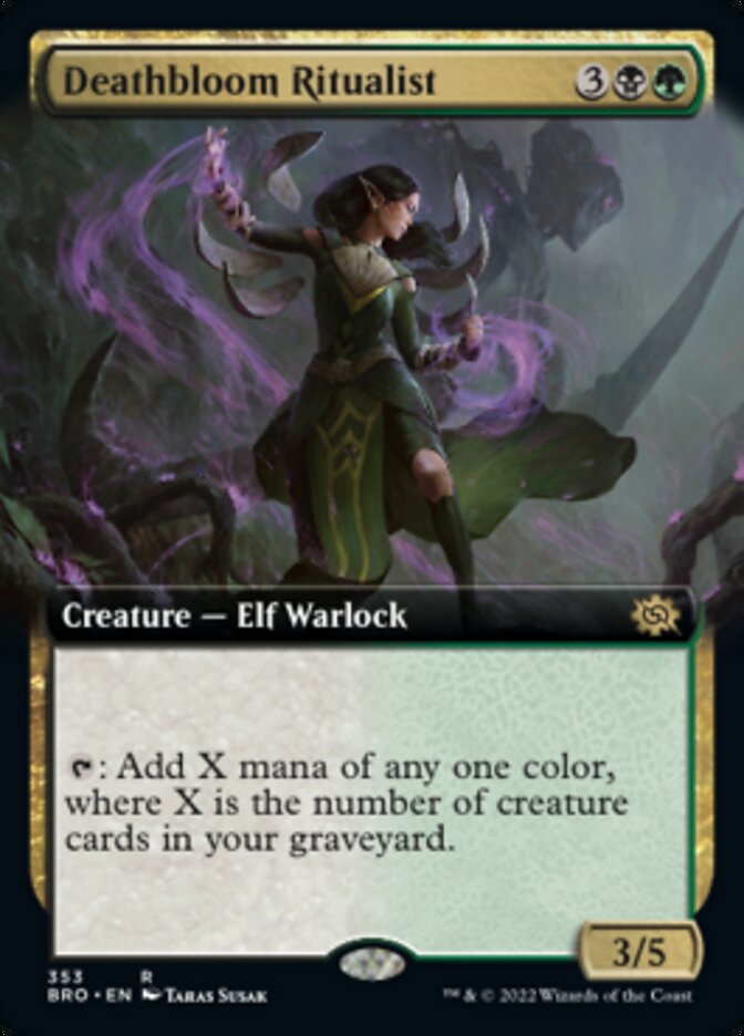 Deathbloom Ritualist (Extended Art) [The Brothers' War]