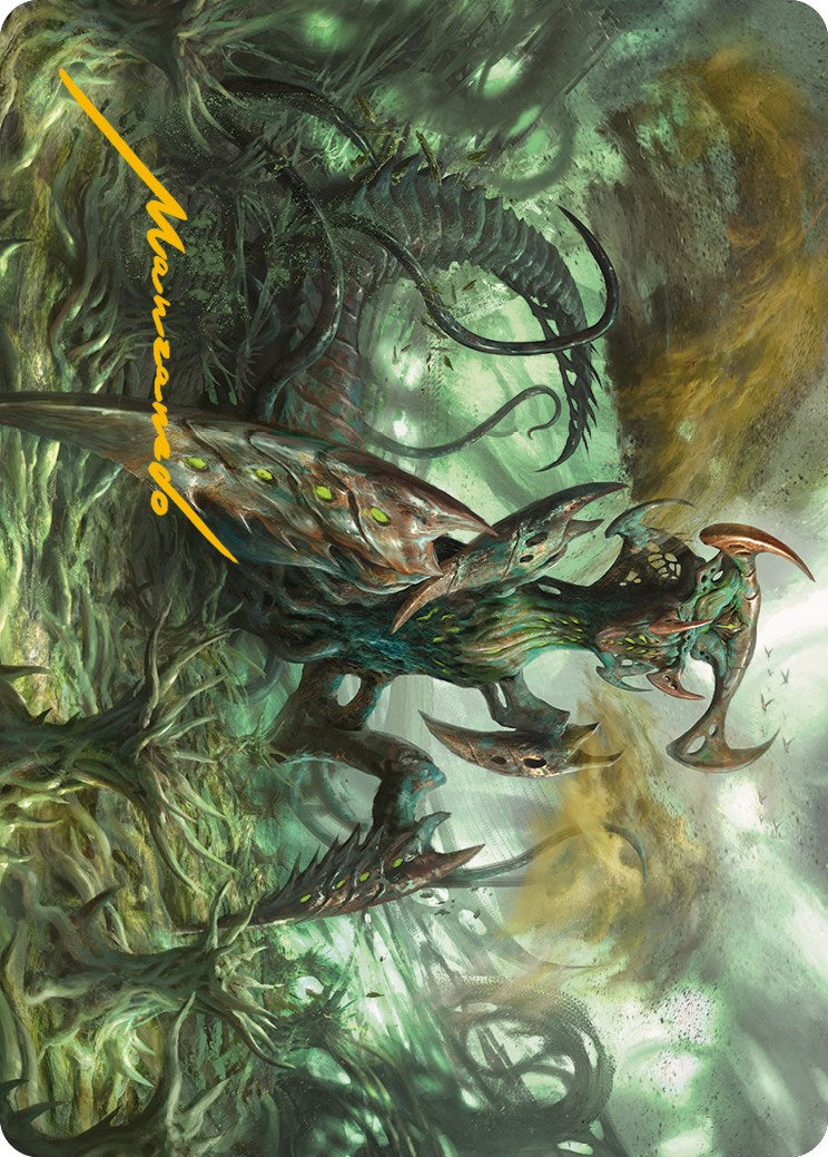 Zopandrel, Hunger Dominus Art Card (Gold-Stamped Signature) [Phyrexia: All Will Be One Art Series]