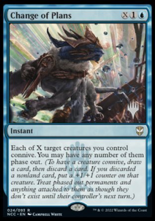 Change of Plans (Promo Pack) [Streets of New Capenna Commander Promos]
