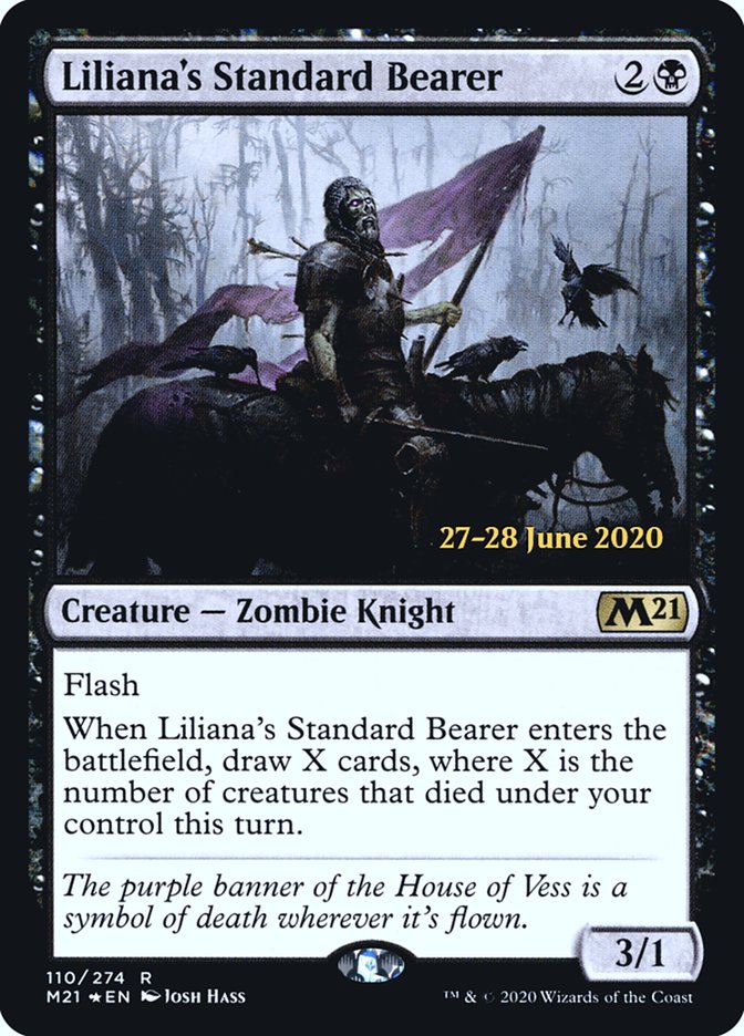 Liliana's Standard Bearer  [Core Set 2021 Prerelease Promos]