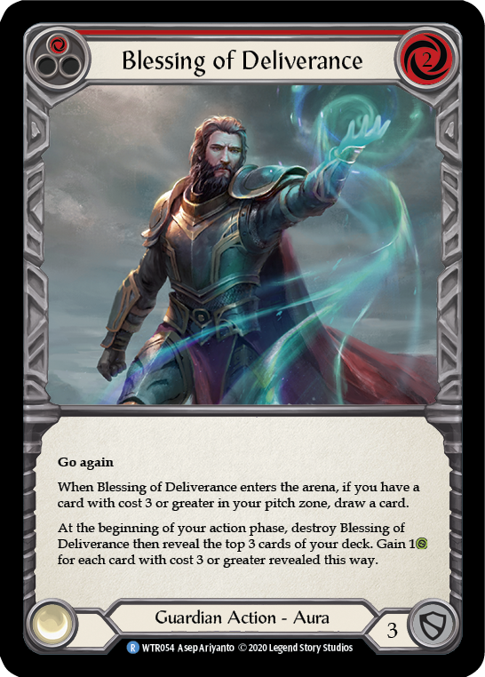Blessing of Deliverance (Red) [WTR054] Unlimited Edition Rainbow Foil