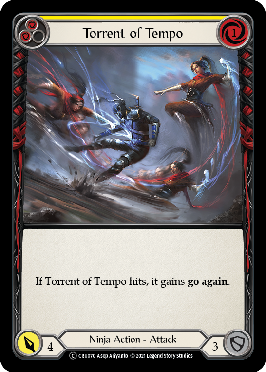 Flying Kick (Yellow) [U-CRU064] (Crucible of War Unlimited)  Unlimited Normal
