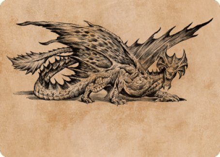 Ancient Brass Dragon Art Card (49) [Commander Legends: Battle for Baldur's Gate Art Series]