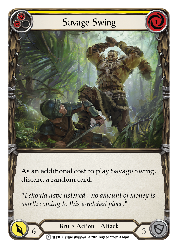 Savage Swing (Yellow) [1HP032]