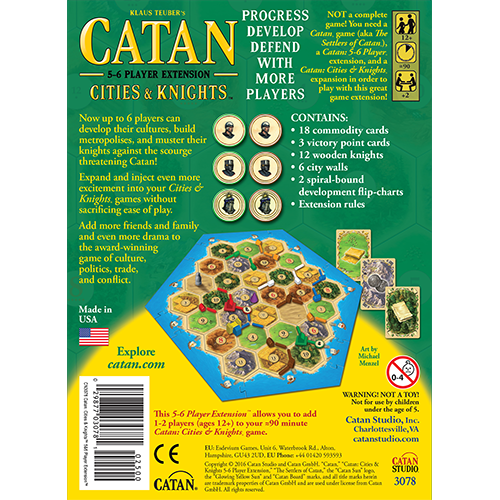 Catan: Cities and Knights Expansion 5-6 Player Extension