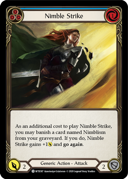 Nimble Strike (Blue) [WTR187] Unlimited Edition Normal