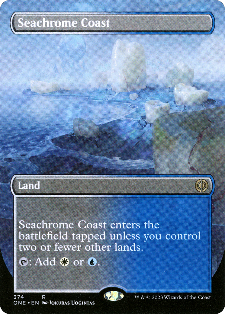 Seachrome Coast (Borderless Alternate Art) [Phyrexia: All Will Be One]