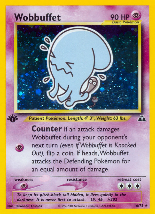 Wobbuffet (16/75) [Neo Discovery 1st Edition]