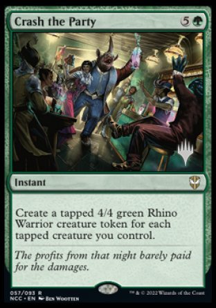 Crash the Party (Promo Pack) [Streets of New Capenna Commander Promos]