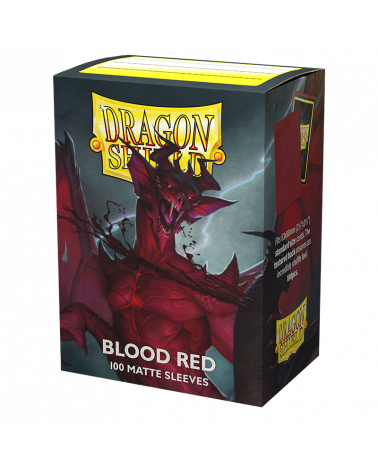 Dragon Shield 100ct Matte Deck Sleeves - Blood Red