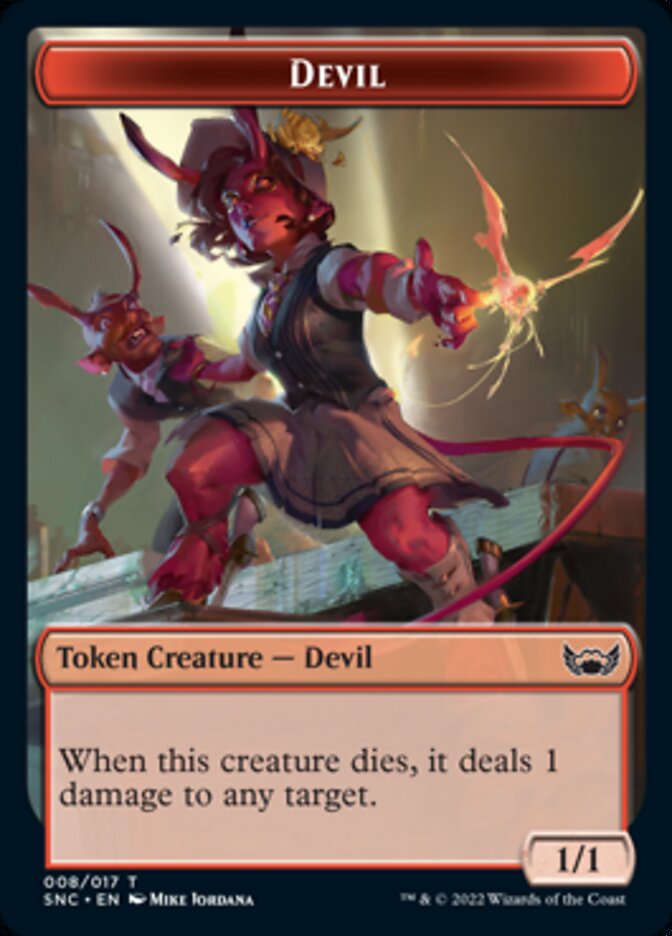 Devil // Wizard Double-sided Token [Streets of New Capenna Tokens]