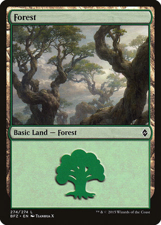 Forest (274) [Battle for Zendikar]