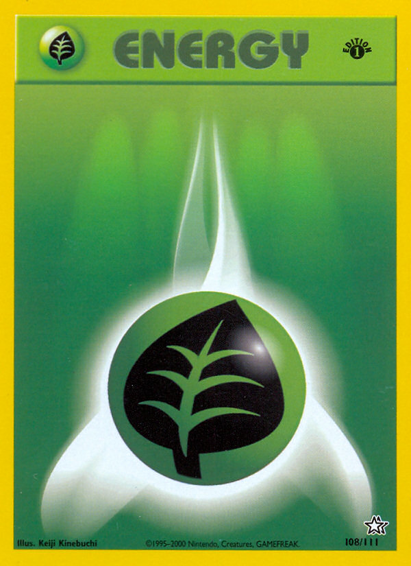 Grass Energy (108/111) [Neo Genesis 1st Edition]