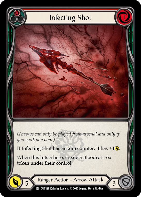 Infecting Shot (Red) [OUT118] (Outsiders)  Rainbow Foil