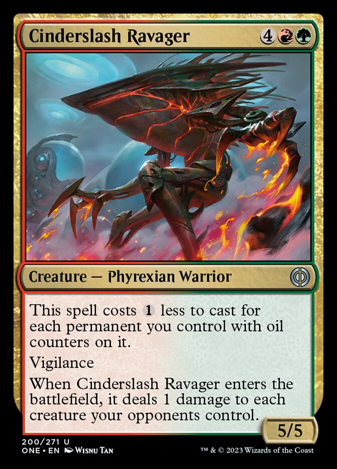 Cinderslash Ravager [Phyrexia: All Will Be One]