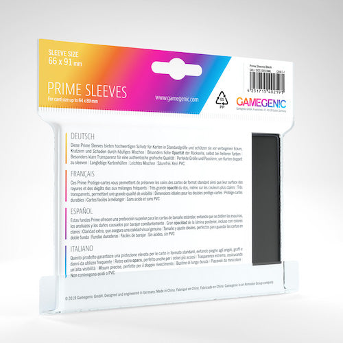 Gamegenic Prime Card Sleeves 100 ct - Black