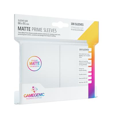 Gamegenic Matte Prime Card Sleeves 100 ct - White