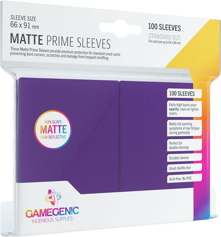 Gamegenic Matte Prime Card Sleeves 100 ct - Purple