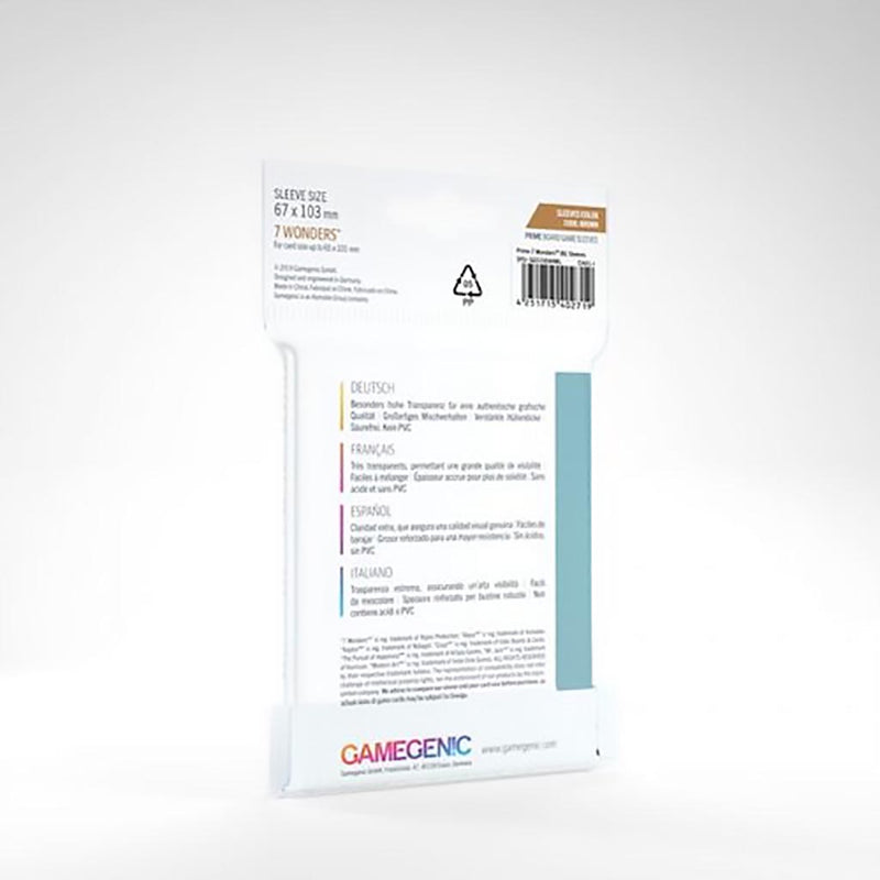 Gamegenic Prime 7 Wonders Sleeves 80 ct