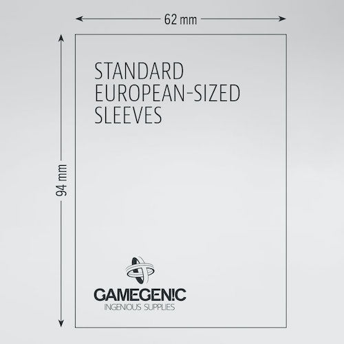 Gamegenic Prime Standard European Card Sleeves 50 ct