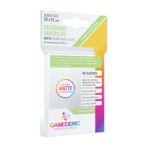 Gamegenic Matte Standard American Sleeves 50 ct