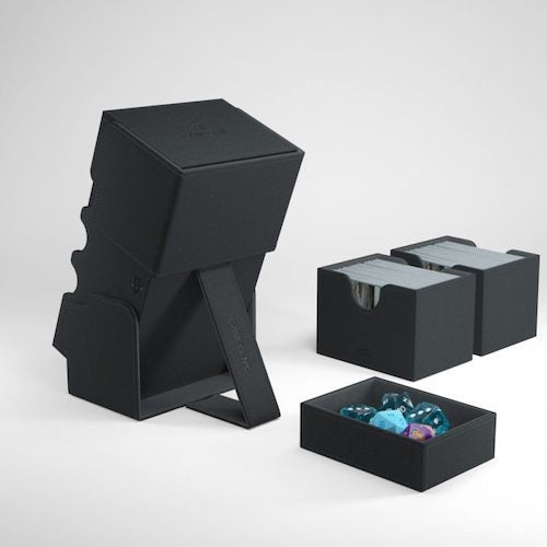 Gamegenic Stronghold 200+ Convertible Deck Box- Black